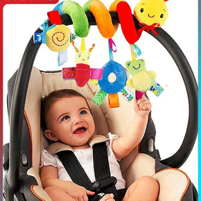 Car Seat Toys Infant Plush Hanging Toys for Babies 0 3 6 12 Months Stroller Crib Mobile Rattles Bed Winding Plush Baby Toy Gift